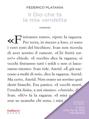 cover image of Il Dio che fa la mia vendetta
